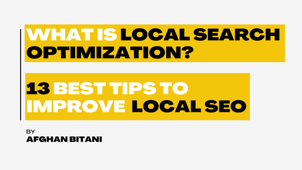 What is Local Search Optimization